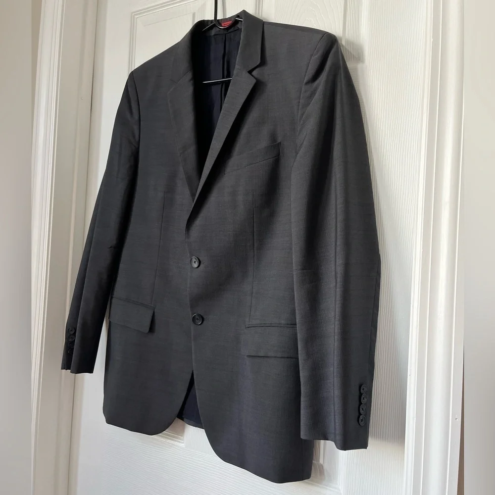 Hugo Boss Wool Blazer Sport Coat Gray 38R - Picture 9 of 9